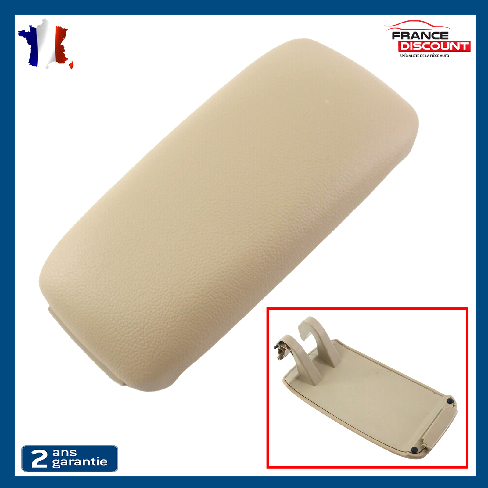 Accoudoir Central Audi A3 8P Beige en Similicuir Premium Haute Finition