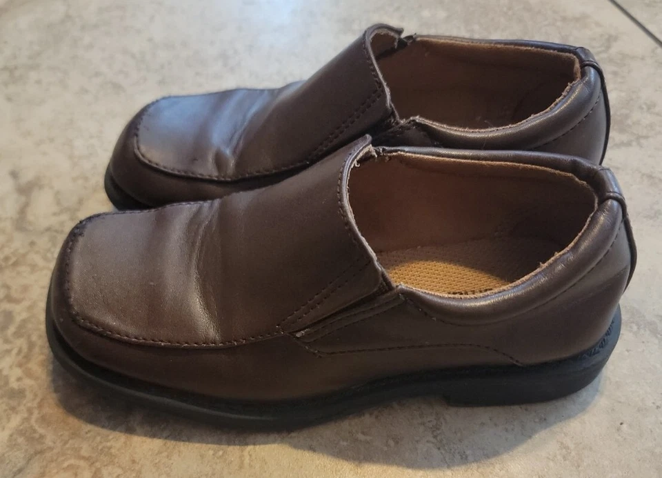Boys Smart Fit Dress, Wedding, Church Shoes Brown Slip on Size 11 - Image 4 of 4