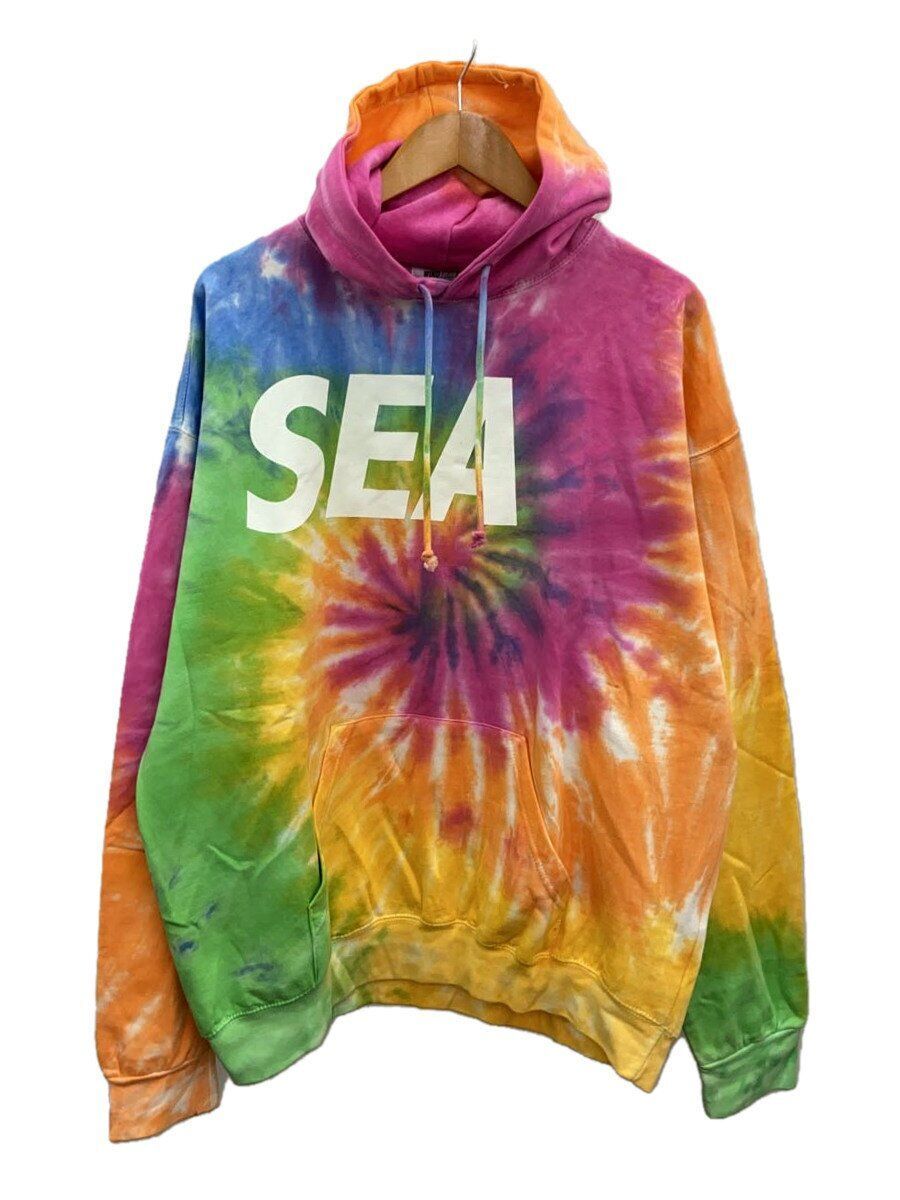 WIND AND SEA PULLOVER PARKA TIEDYE XL COTTON MULTICOLOR Used | eBay