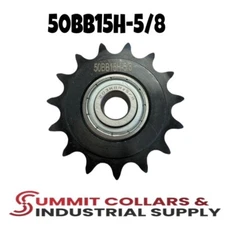 #50 Roller Chain Idler Sprocket 5/8" Bore Hardened 15 Tooth 50BB15H-5/8