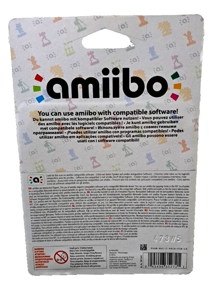 Figurine Amiibo Sonic - Super Smash Bros Collection - Nintendo - Neuve Sous Blister