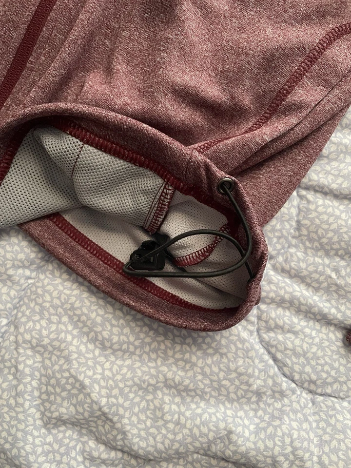 Red Athletic Stretch Sport Zip Jacket Coat Comfort Tech Wicking Devon & Jones S - Image 4 of 4