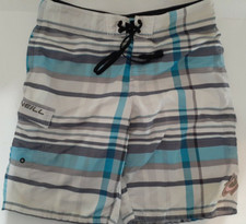 O'neill Swim Trunks Blue Gray White 32