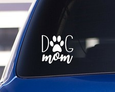 Dog Mom Vinyl Sticker, Car Decal, Die Cut