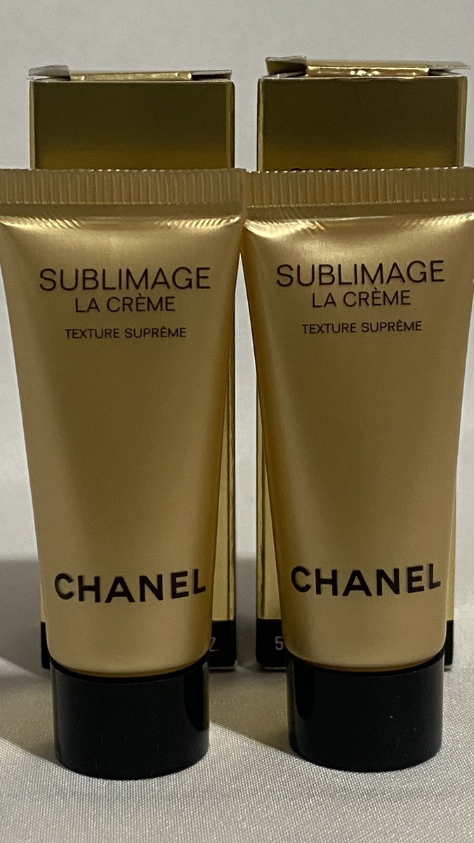 Lot of 2 Chanel Sublimage La Creme Texture Supreme Cream 5ml