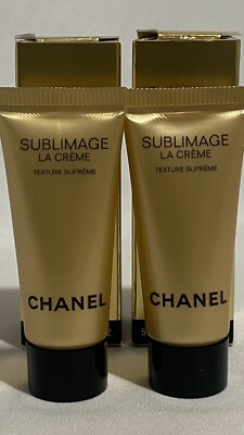 Lot of 2 Chanel Sublimage La Creme Texture Supreme Cream 5ml