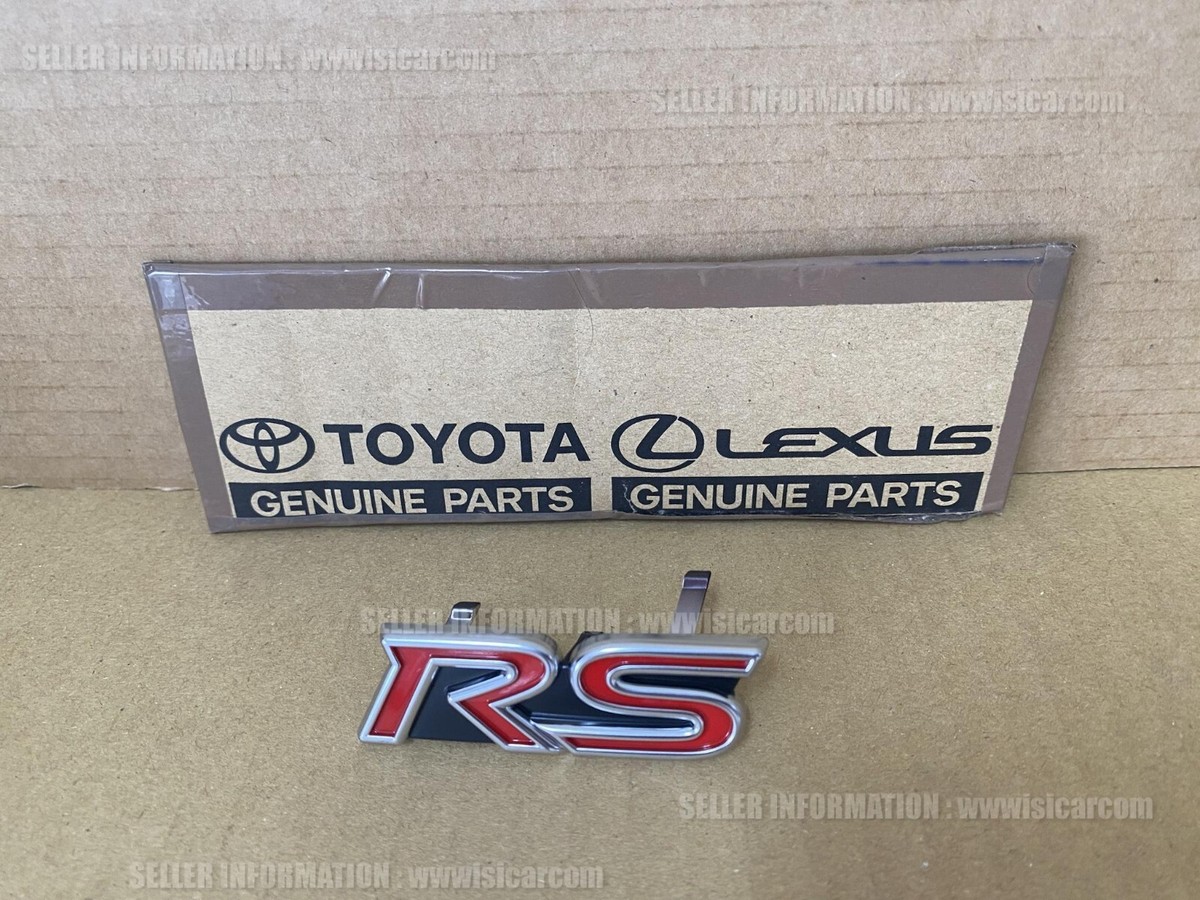 TOYOTA VITZ NCP91 SCP90 RS EMBLEM, RADIATOR GRILLE NO.2 (RS) 75312