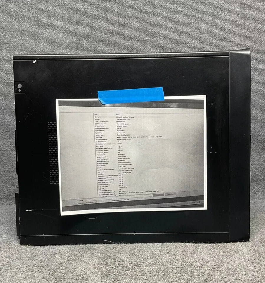 Dell Desktop Tower PC Inspiron 602 🖥️ Intel Core i3-2100 3.10GHz 6GB RAM - Image 4 of 4