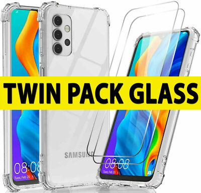 For Samsung Galaxy Clear Shockproof Matte Bumper Slim TPU Cover Case