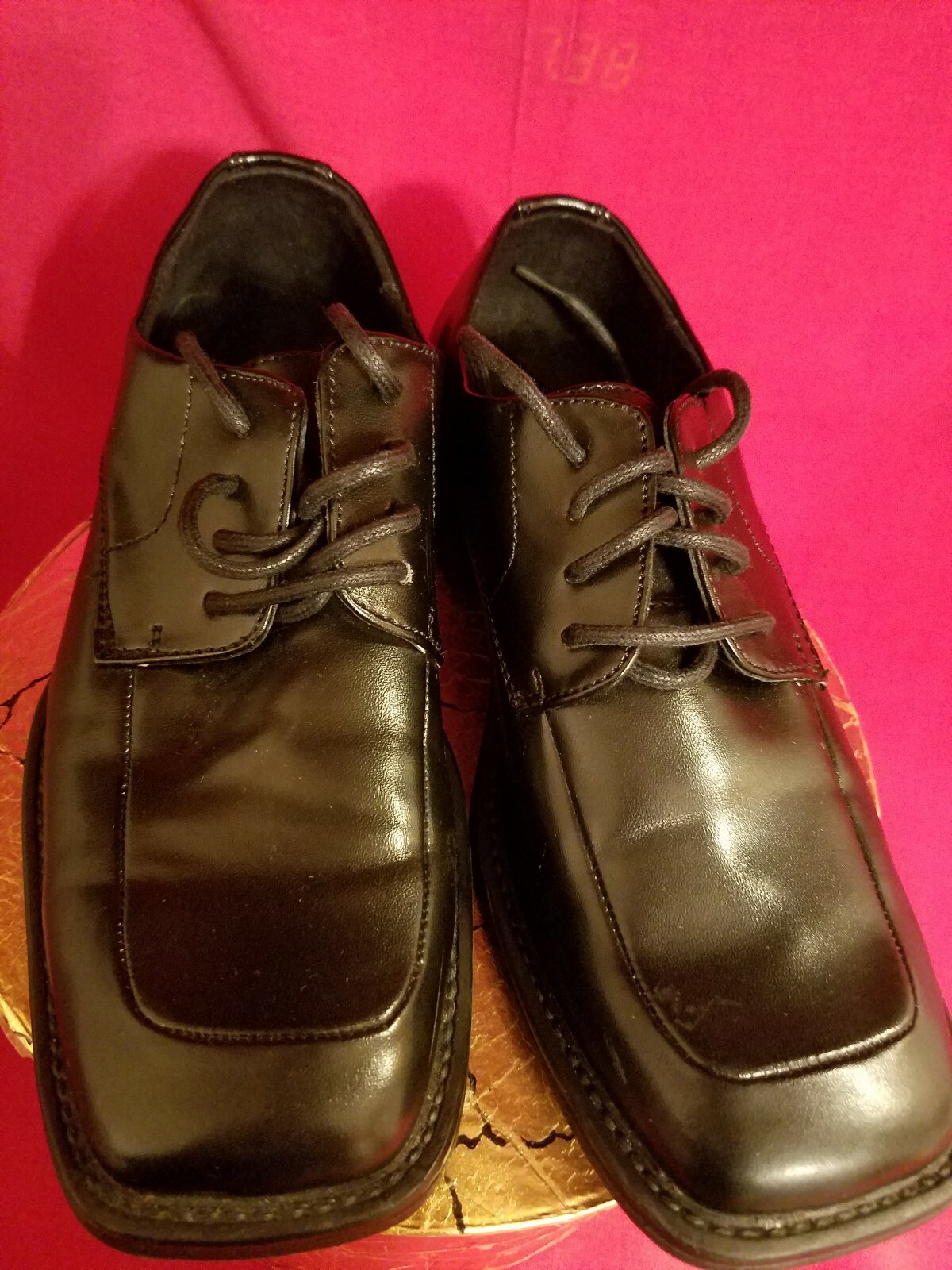 Borelli Boys Black Dress Shoes Black 