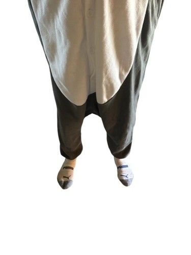 Shark One Piece with Hood and Fins Halloween Costume Adult Size L - Picture 4 of 10