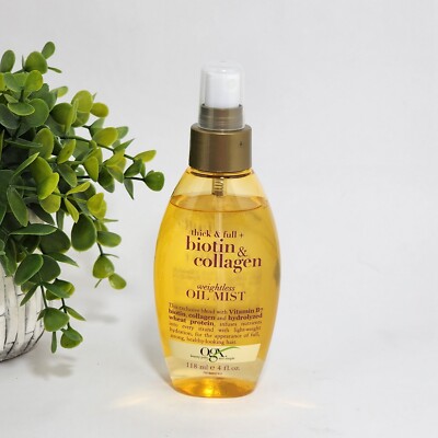 OGX Thick & Full Biotin & Collagen Weightless Oil Mist Original 4 Fl Oz