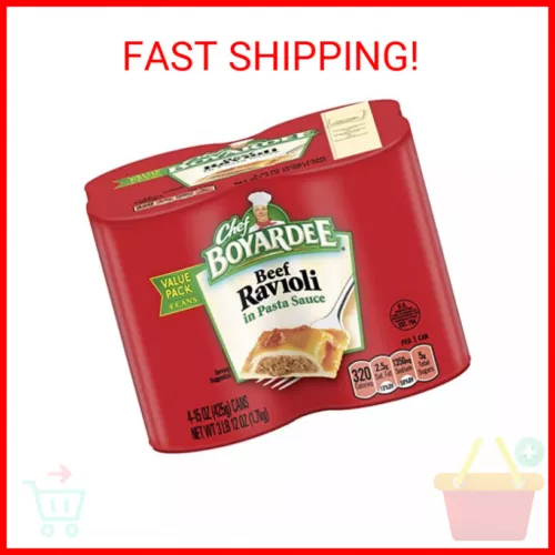 Chef Boyardee Beef Ravioli, 15 oz, 4 Pack