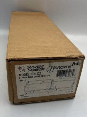 Duct Smoke detector, 24 VDC, Photoelectric, 2-Wire, System Sensor #D2