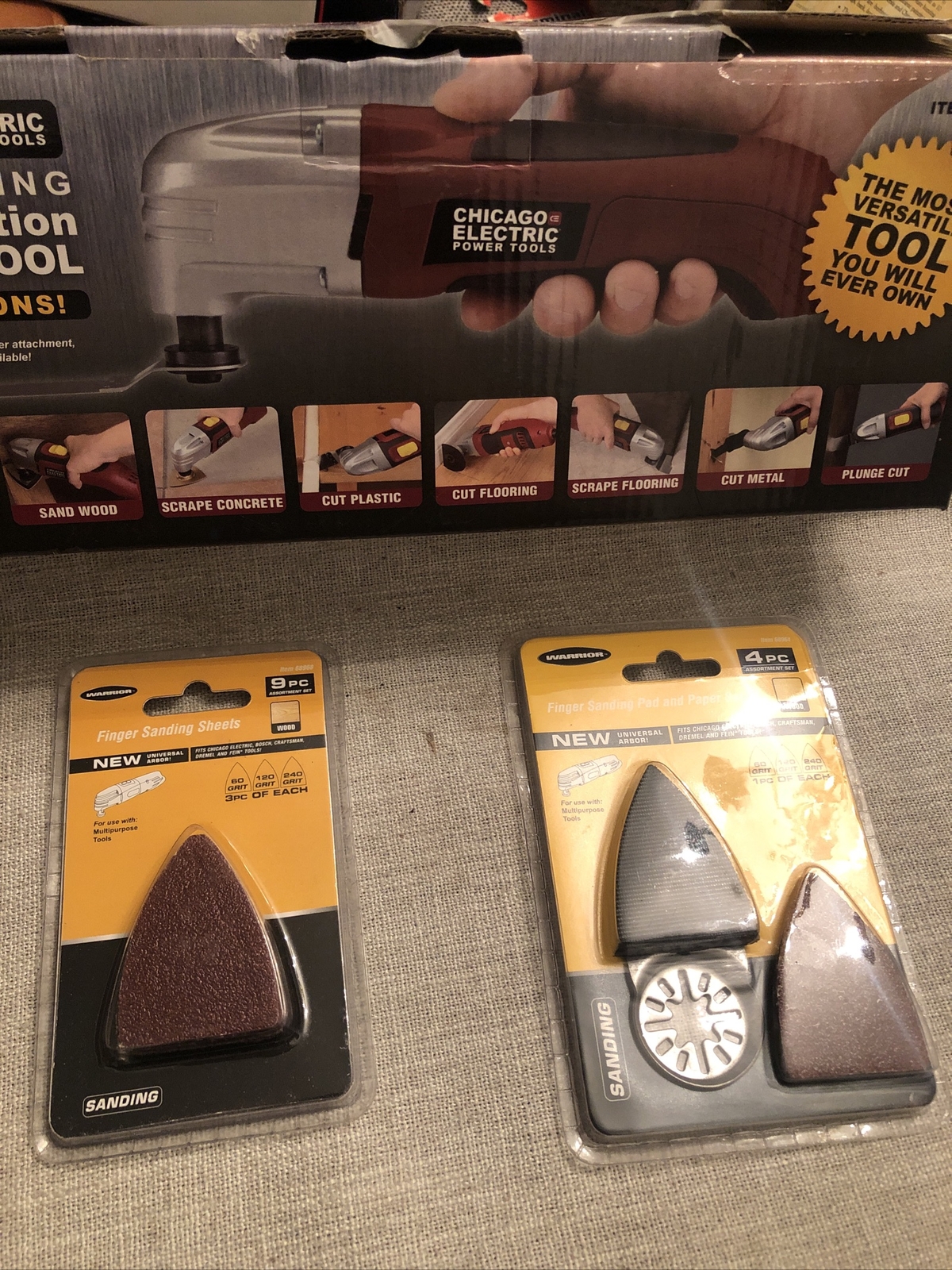 Chicago Electric Multitool Item 68861 Oscillating Multifunction Power