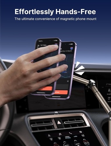 JSAUX Magnetic Cup Phone Holder with Long Arm & MagMount for iPhone & Samsung - Photo 4 sur 7