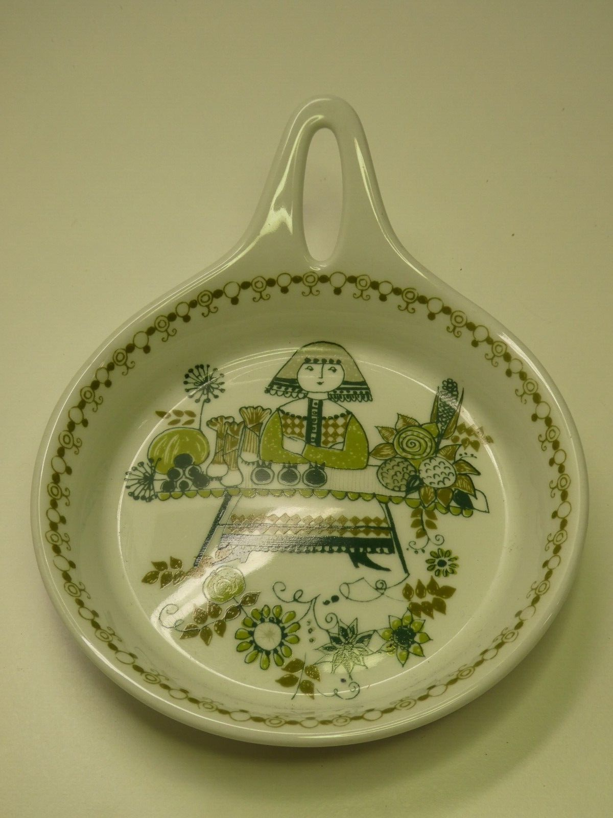 FIGGIO TURI SERVING PLATE SERVING SAUCEPAN NORWAY POTTERY MID CENTURY