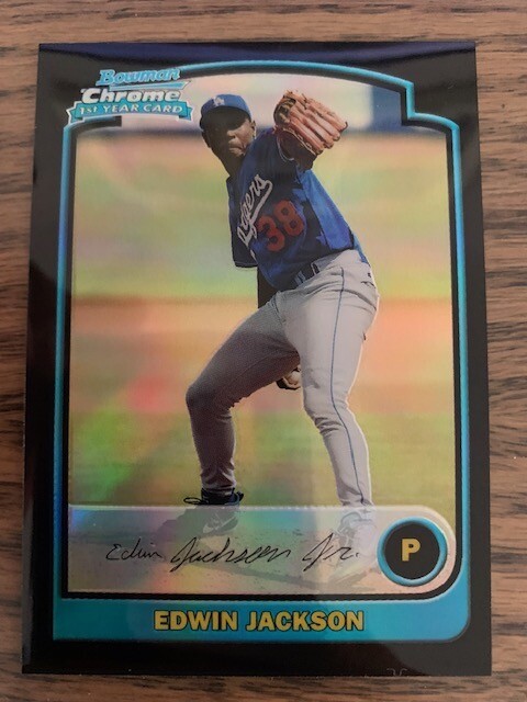 2003 Edwin Jackson Bowman Chrome Rookie Refractor