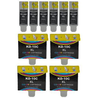 10x Patronen für Kodak 10 Easyshare 5100 5300 5500 OFFICE HERO 7.1 ESP 3250 5250