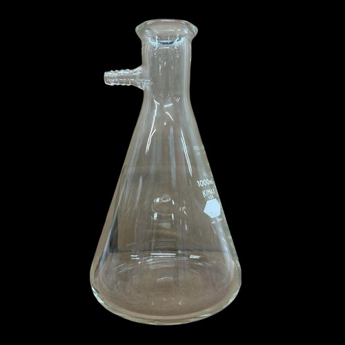 KIMAX n. 27060 Fiaschetta filtro graduato in vetro 1000 ml 1 L con braccio laterale - Foto 9 di 16