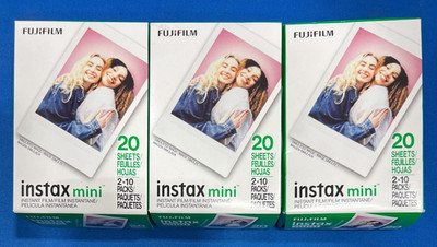Fujifilm Instax Mini Instant Film - 20 Sheets (3 PACK)