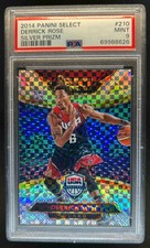 2014-15 Panini Select Derrick Rose Prizm Silver #210 USA PSA 9