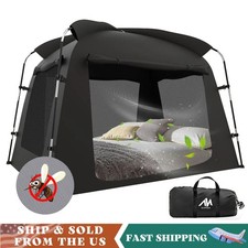 Indoor Privacy Bed Tent Twin Full Size Portable Sleeping Tents Blackout Canopy