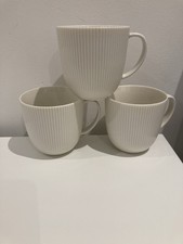 IKEA White Ribbed Mug X 3 Bundle