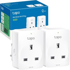 Tapo P100 (2-Pack) Smart Plug, Wi-Fi Plug, App Remote Control, Alexa Plug, Voice