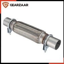 Flexrohr Auspuff + 2x Schellen Ø45 Passend für Audi  VW Mercedes Ford Universal