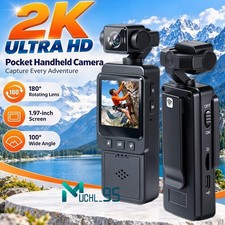 2K HD 180  Vlogging Camera Wifi Pocket Action Camera Anti-Shake Video Camcorder
