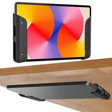 Black Universal Under Desk Laptop Wall Mount Holder Storage Shelf Bracket