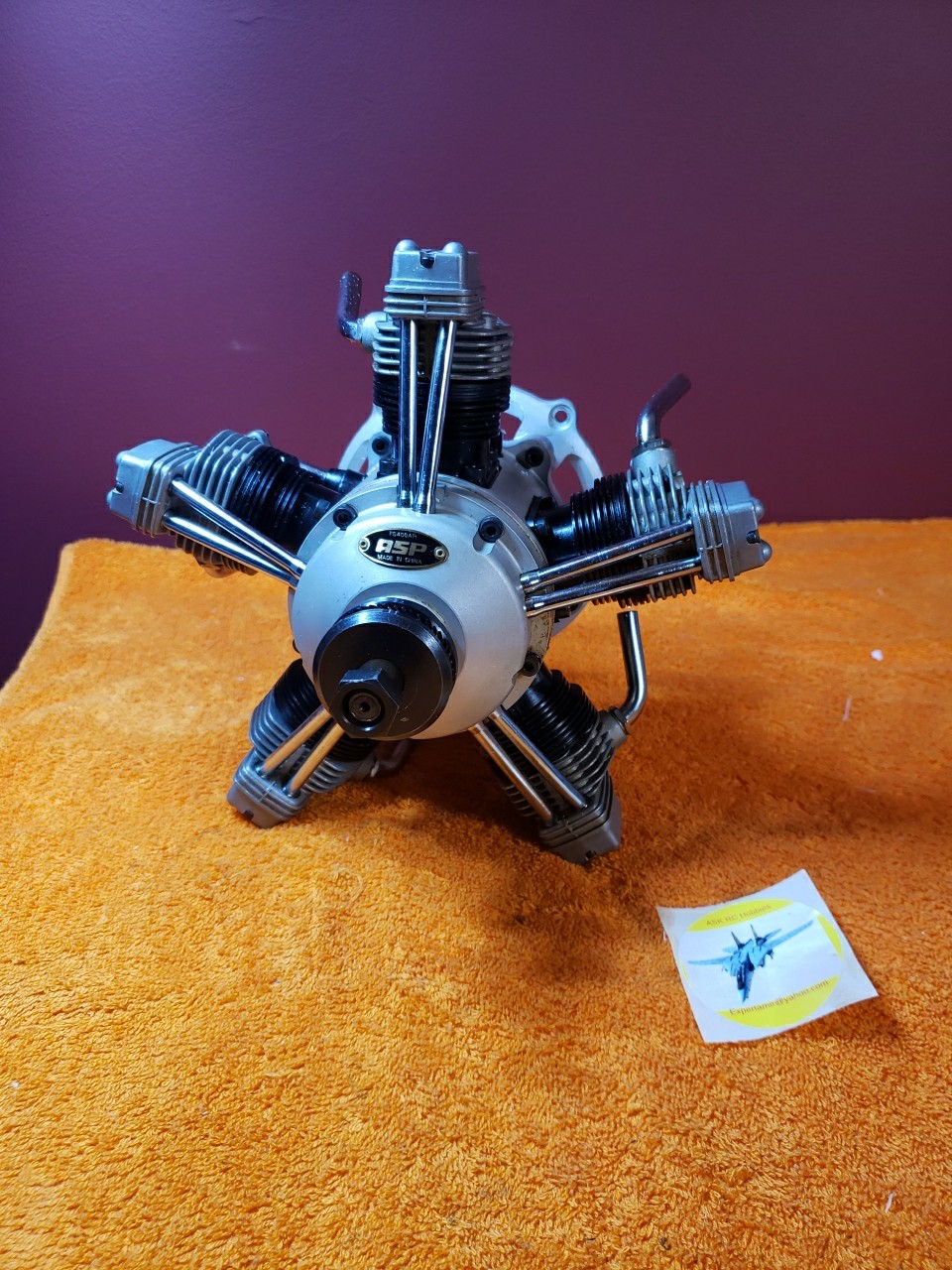 ASP Engine - ASP FS400AR - 5 Cylinder 400 Size 4 Cycle RC motor - Nice