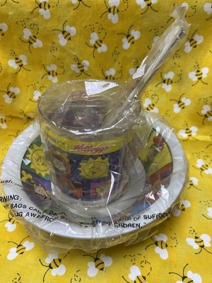 Vintage Kellogg's Bowl, Spoon & Cup Set New In Packaging From 1996