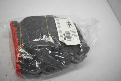 Condor Knit Gloves Mens Small Gray Red Cotton Polyester Work Bulk Pack Grainger - product listing photo
