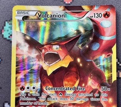 Pokemon TCG Volcanion Holo BlackStar Promo MYTHICAL COLLECTION XY185 Rare XY
