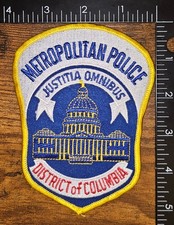 Metropolitan Police Washington DC Justitia Omnibus Police Shoulder Patch