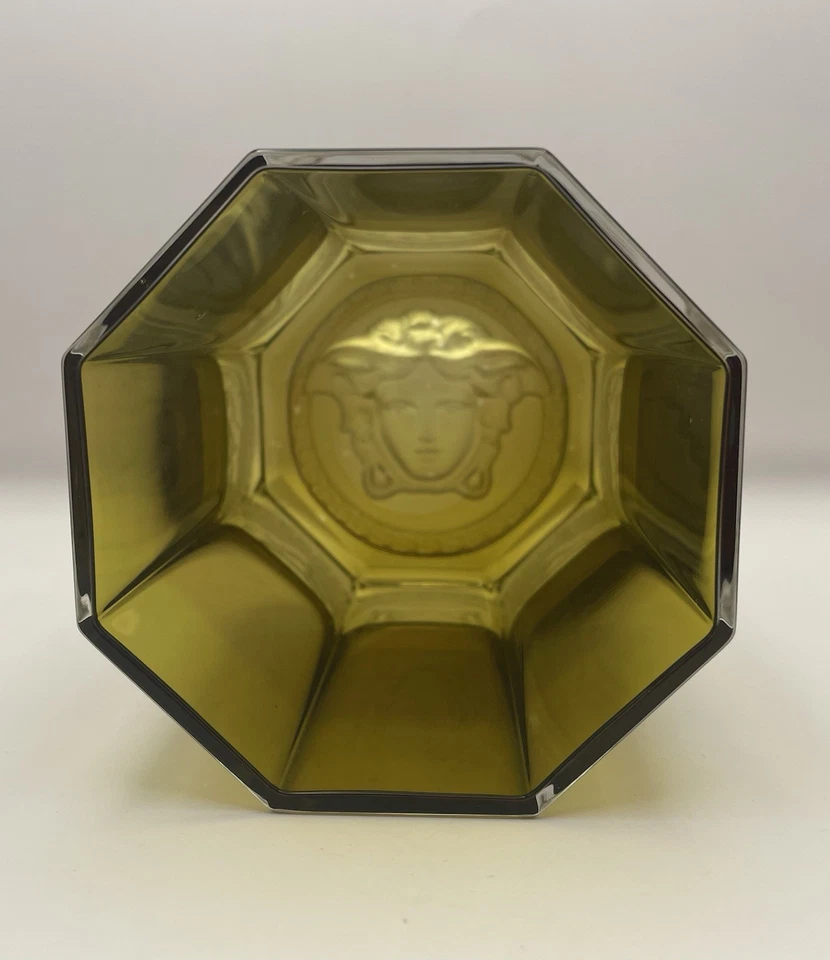 Paar Rosenthal Versace Lumiere Gold Fawn Medusa Whiskybecher - Bild 3 von 4