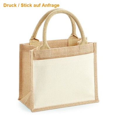 WESTFORD MILL Jutetasche Cotton Jute Bag Tasche Bedruckbar Print 425 NEU