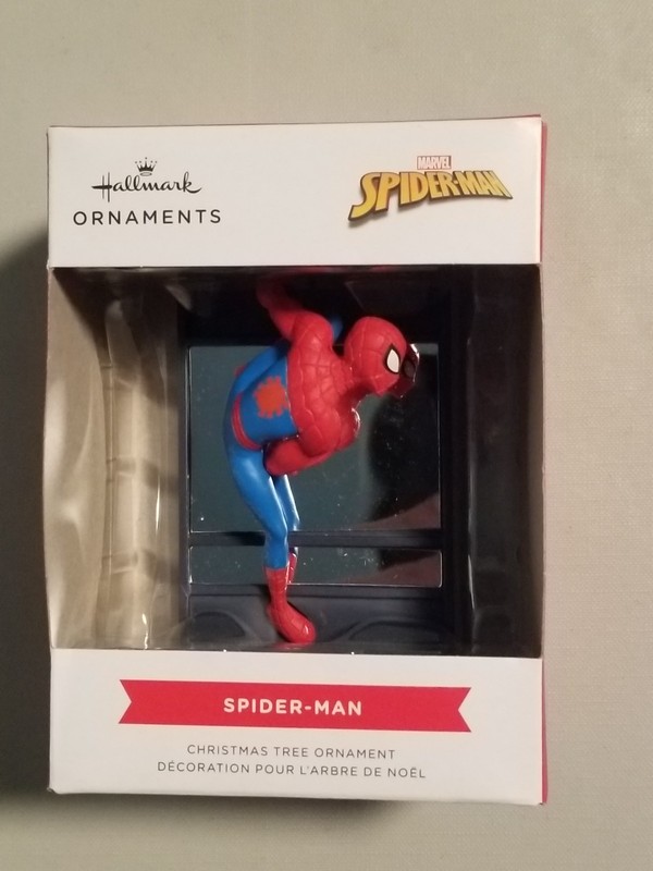 Hallmark Marvel Spider‑Man on Window Christmas Ornament New Very Nice LOOK 