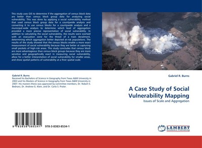 Gabriel R. Burns | A Case Study of Social Vulnerability Mapping | Taschenbuch