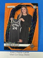 2024 #140 Elizabeth Kitley Panini Prizm WNBA Variation Orange Velocity Prizm RC