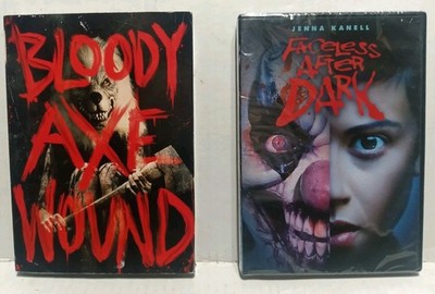 New Sealed Horror DVD Lot Of 2: Bloody Axe Wound & Faceless After Dark RARE OOP