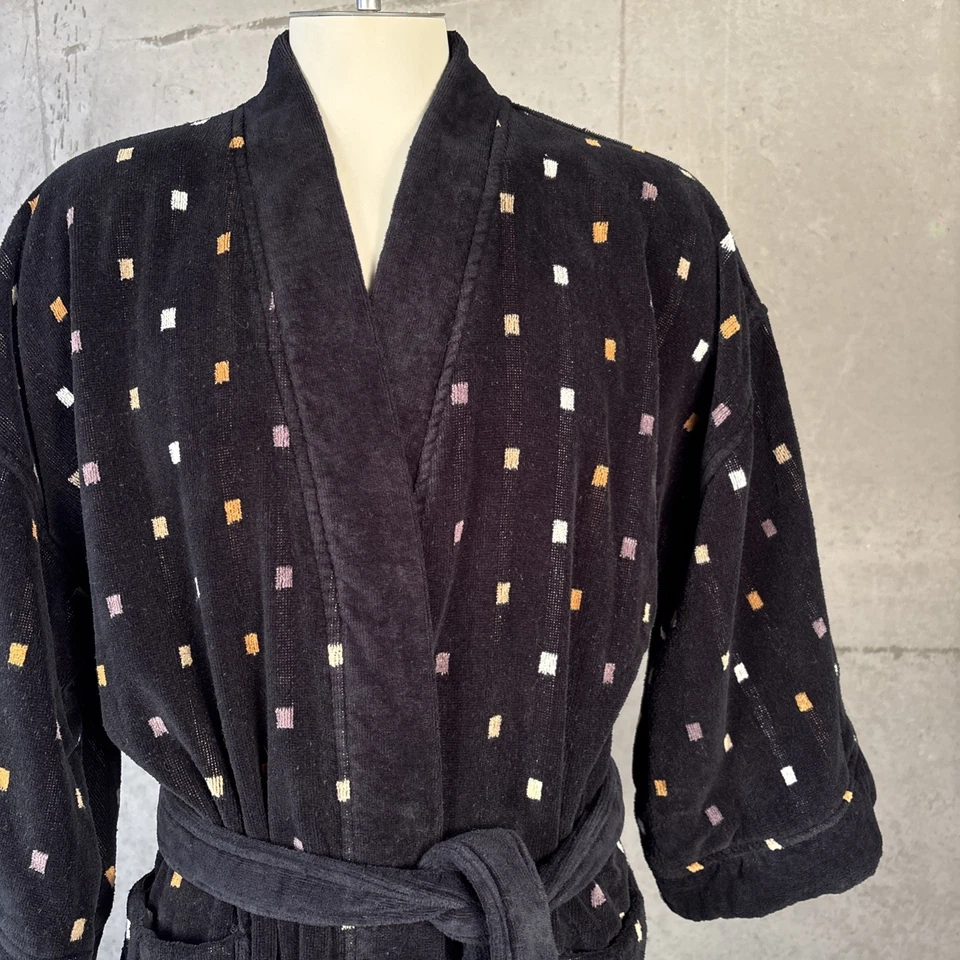 Ropa de dormir Izod para hombre bata de baño de felpa de peso pesado Foto 3 de 4