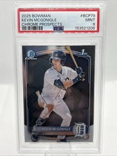 2025 Bowman 1st Chrome Prospects Kevin McGonigle Detroit Tigers #BCP-79 PSA 9