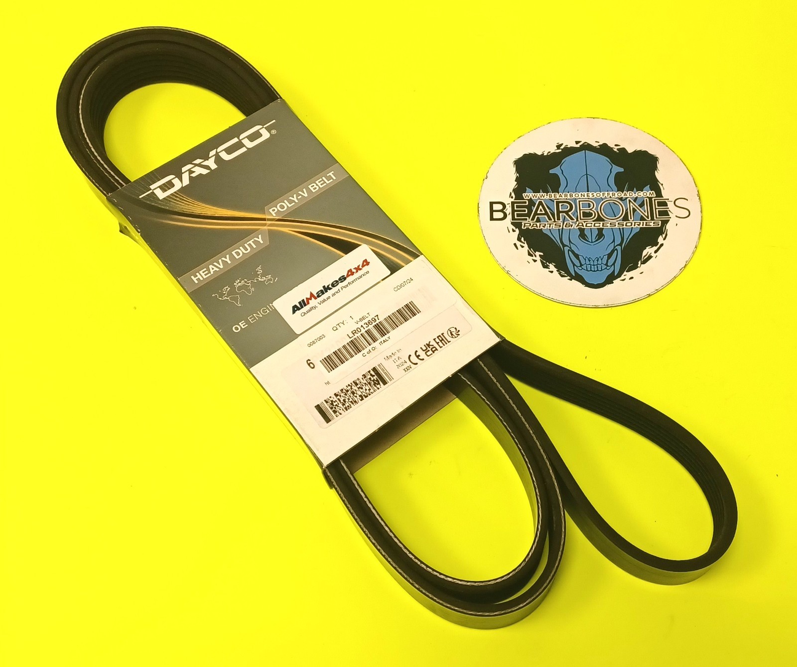 6PK2100 DAYCO V-Ribbed Belt for CHRYSLER,DAEWOO,DODGE,FORD,FOTON,JEEP,LEXUS,MAZD - Image 3