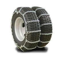 Set Of 2 24.5 Twist Link Dual Snow Tire Chain For Semi Trucks - Tire Traction Set Of 2 24.5 Twist Link Dual Snow Tire Chain For Semi Trucks - Tire Traction