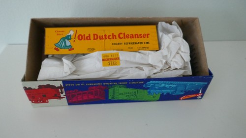 Kit Roundhouse #3090 Escala HO Limpiador Holandés Antiguo 36' Cartelera Frigorífico Coche #7249 | Zustand: New