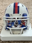 Josh Allen Autographed Buffalo Bills Signed Speed Mini Helmet Beckett BAS