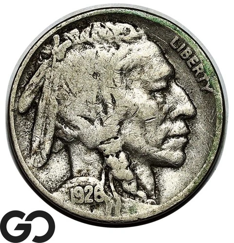 1926-S Buffalo Nickel, Scarcer San Francisco Issue